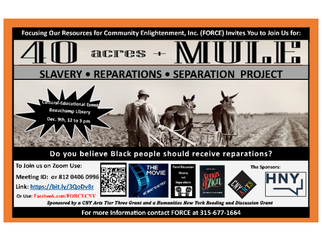 40 Acres and a Mule Slavery Reparations Separation Project