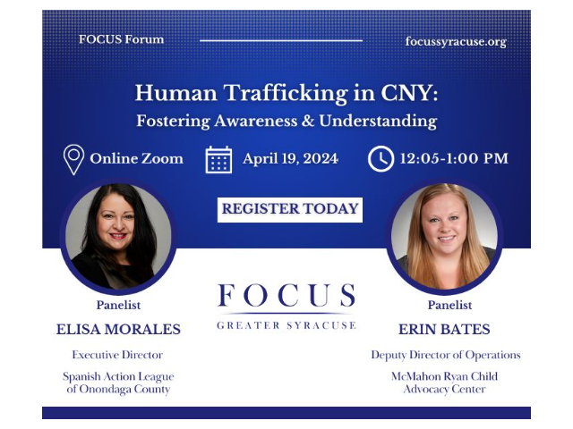 April FOCUS Forum: Human Trafficking in CNY