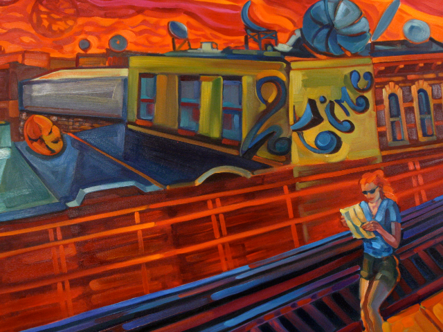 "Track City", an exhibition of paintings by Vickie Byron